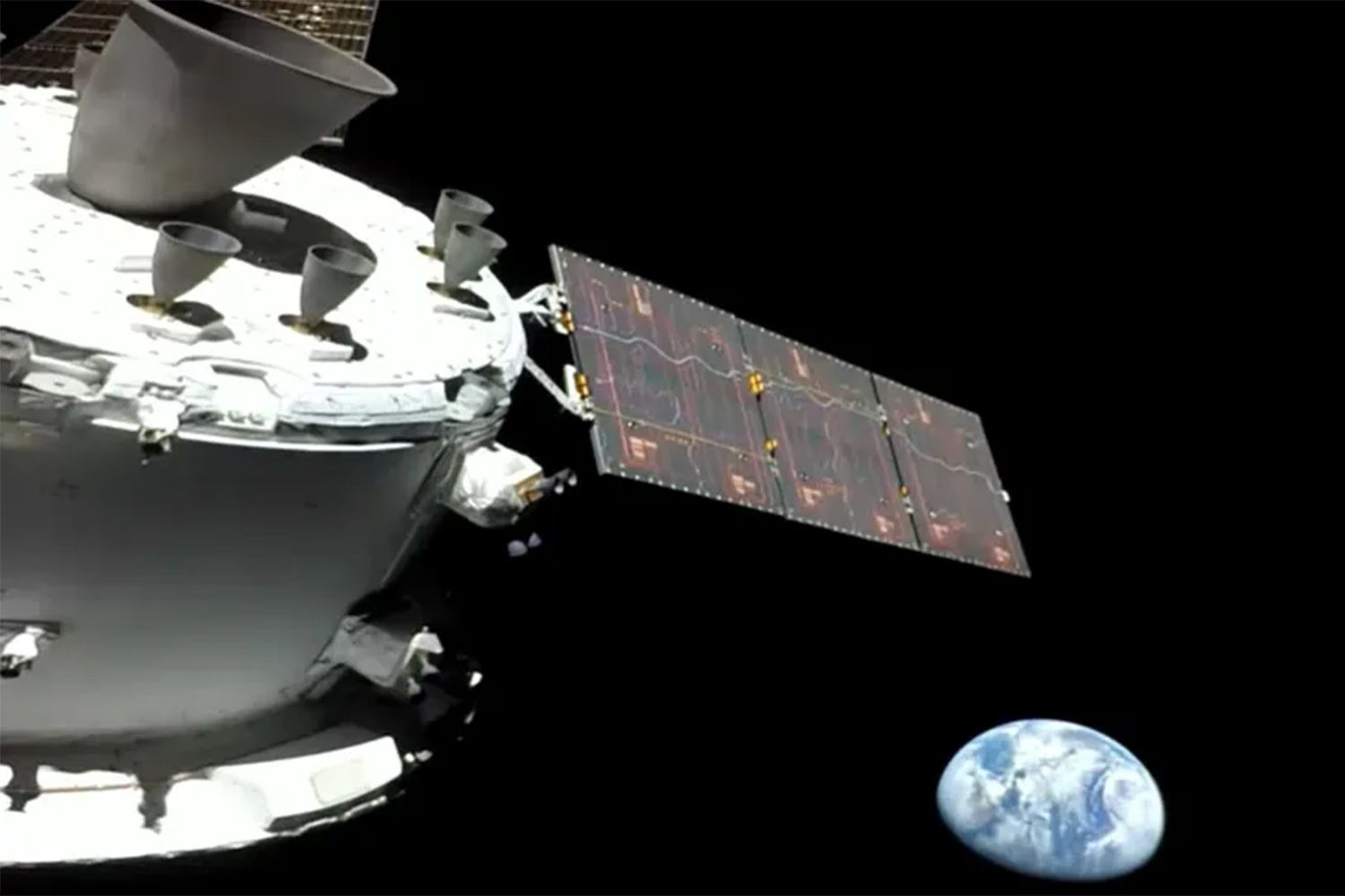 NASA's Artemis 1 Shares First Image of Earth on the Way to the Moon