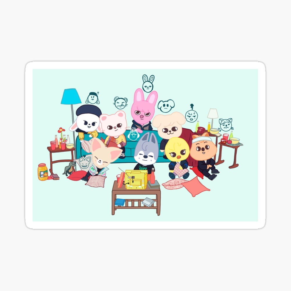 STRAY KIDS (SKZOO) All Members Gone Days Art Print