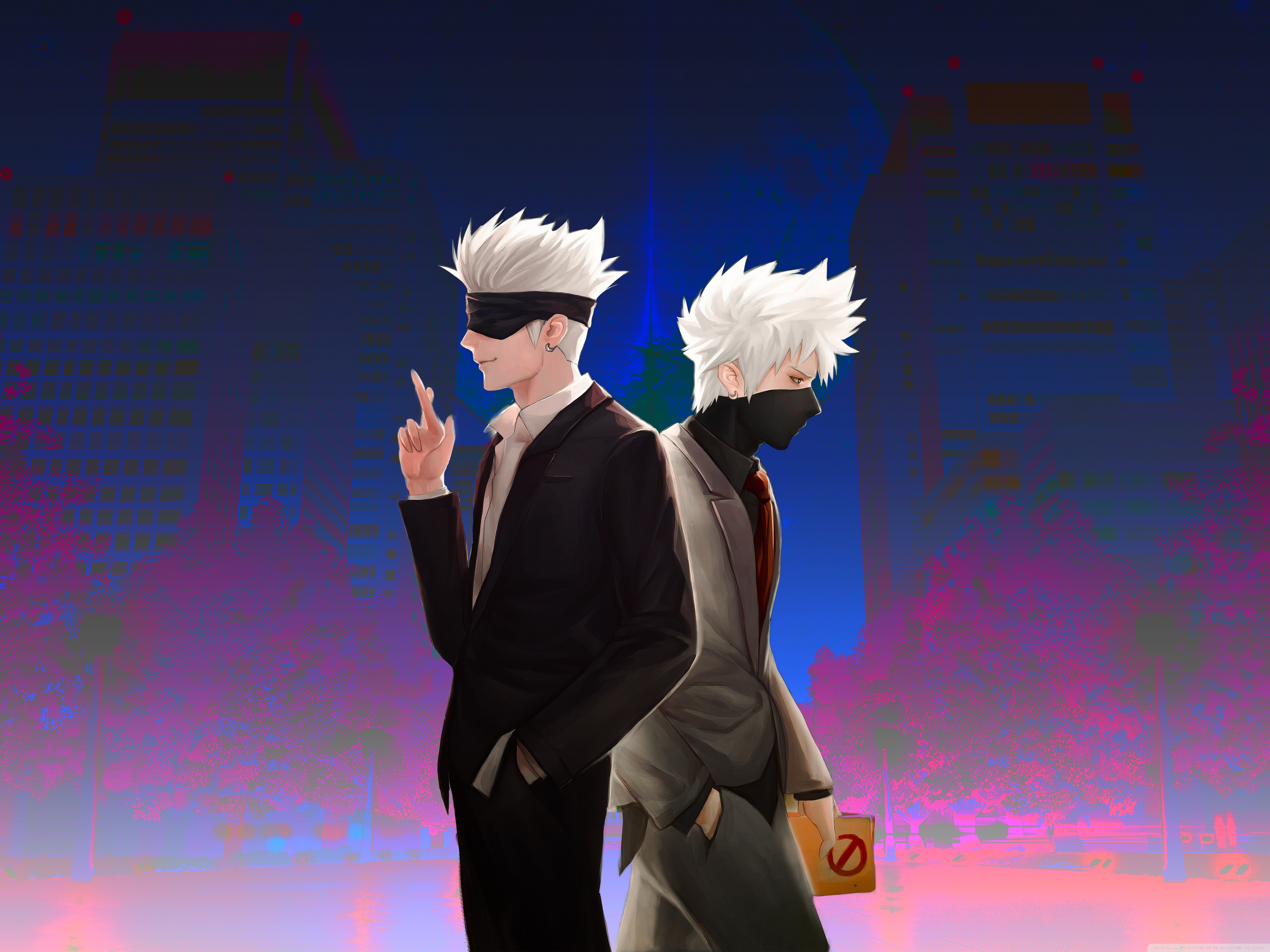 Satoru Gojo x Kakashi 4K UHD Wallpaper