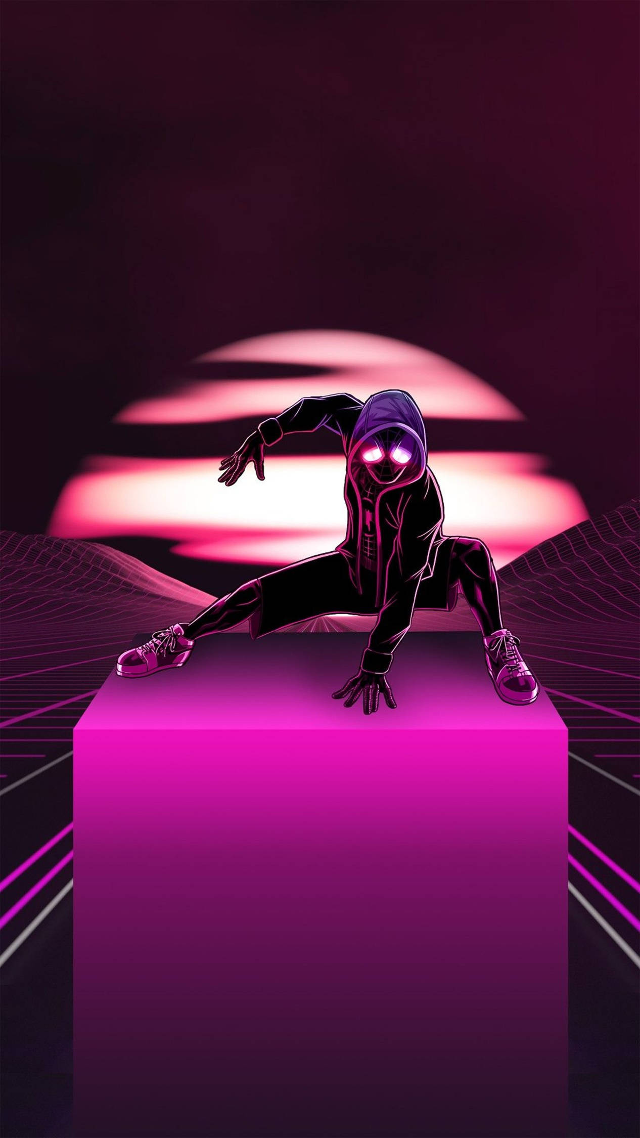 4K Android Pink Spiderman Wallpaper