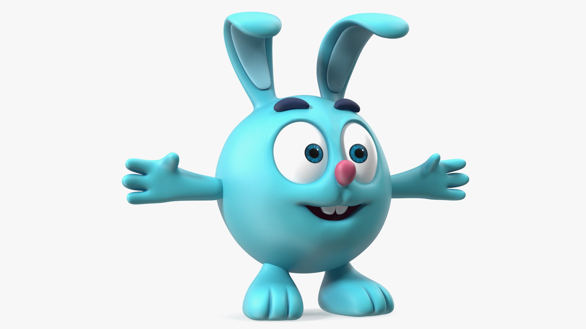Kikoriki Krash Character T Pose 3D Model