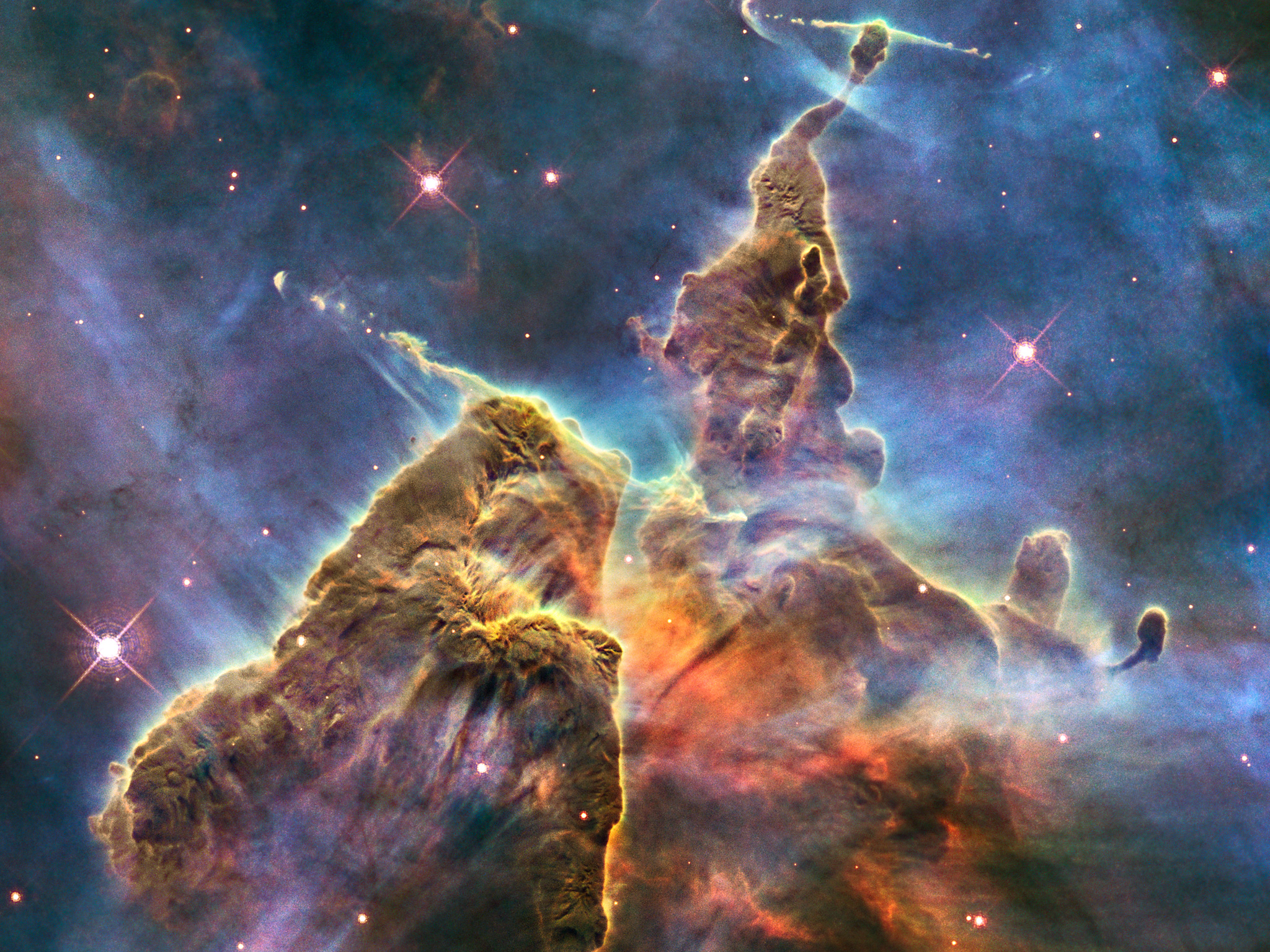 Hubble Captures View Of “Mystic Mountain”