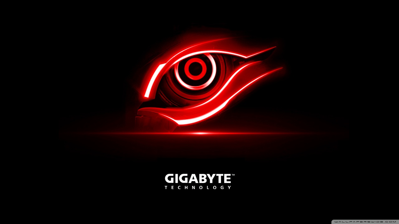 Gigabyte Red Eye Ultra HD Desktop Background Wallpaper for 4K UHD TV, Widescreen & UltraWide Desktop & Laptop, Tablet