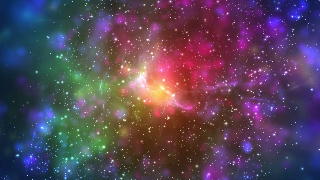 Multicolor Galaxy Motion Background 60:00 Minutes Space Wallpaper Longest FREE UHD 60fps
