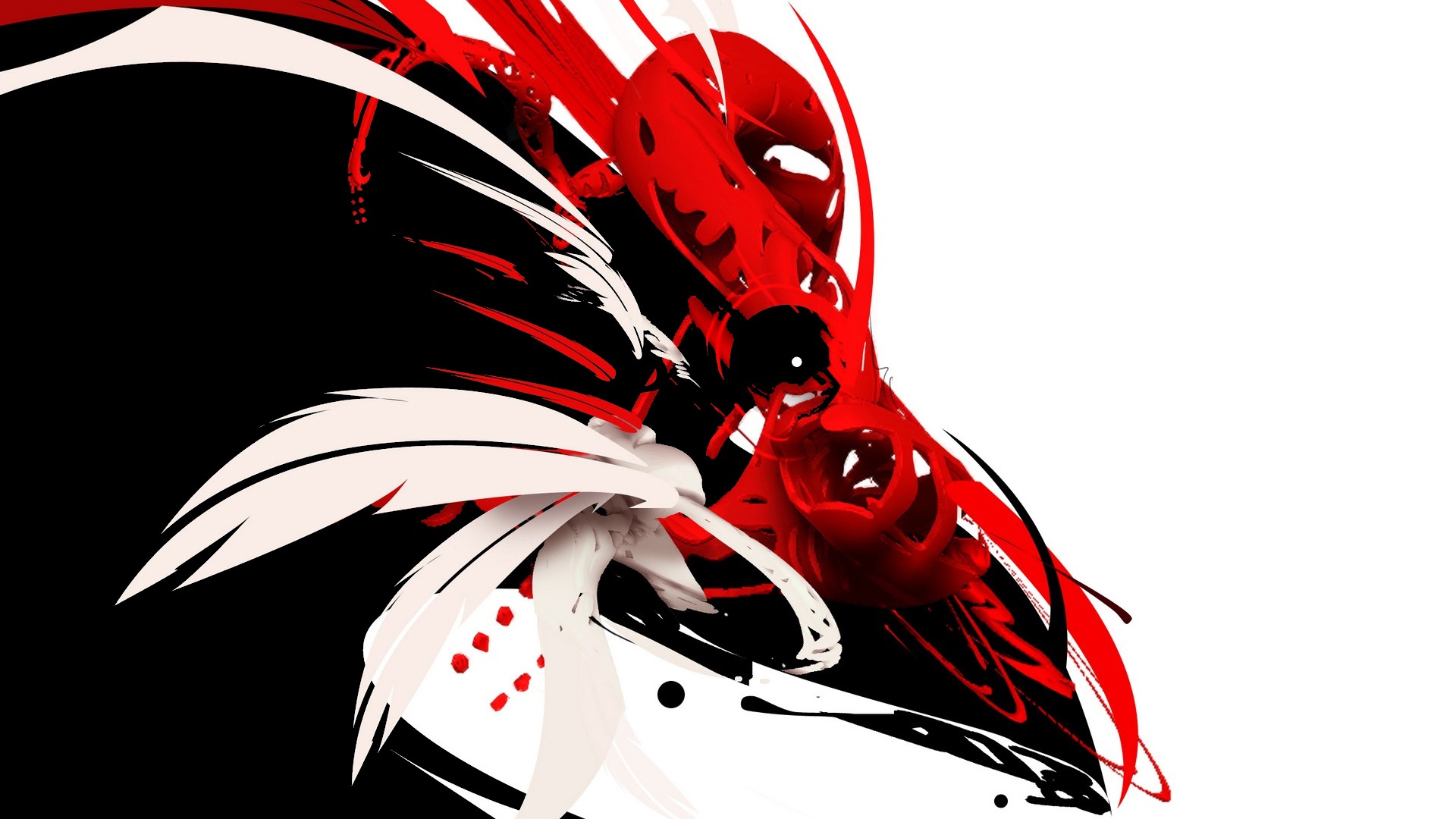 abstract, red, Nvidia Wallpaper / WallpaperJam.com