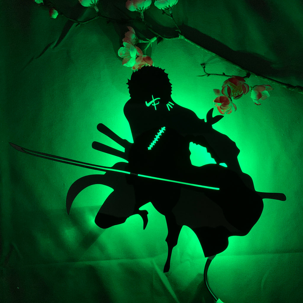 Arcadia North. One Piece Zoro Silhouette Light