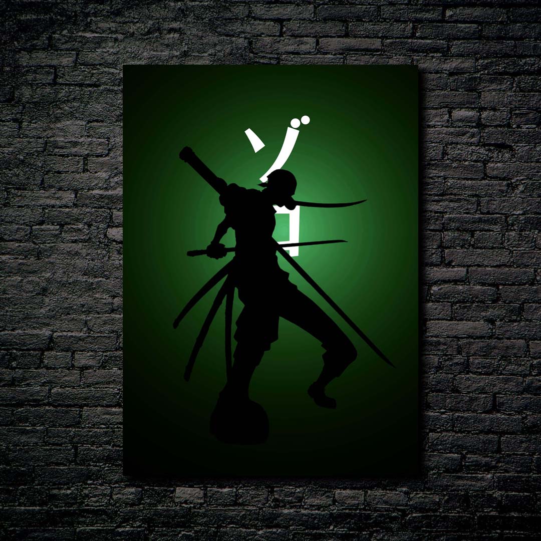 Zoro Neon Artwork