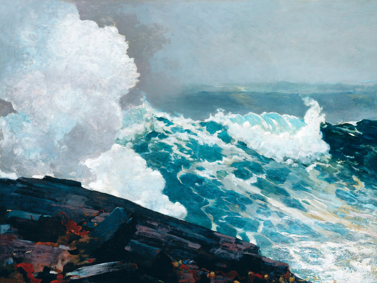 Northeaster (Seascape with Ocean Waves) Homer Wall Mural. Buy online at Abposters.com