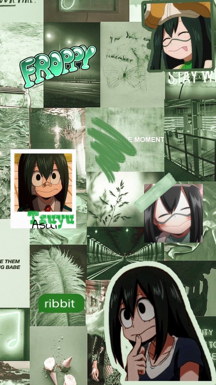 Tsuyu Asui•. Anime background wallpaper, Tsuyu asui, Anime background