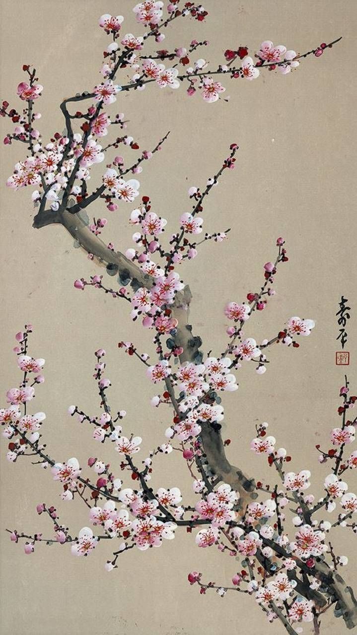 Download Flower wallpaper by zakum1974 now. Browse millions of popular flower Wall. Blossoms art, Cherry blossom painting, Japanese painting