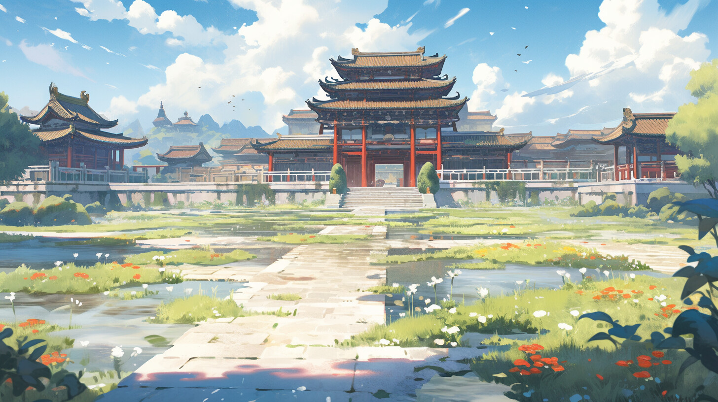 Chinese Dynasty Anime Visual Novel Background