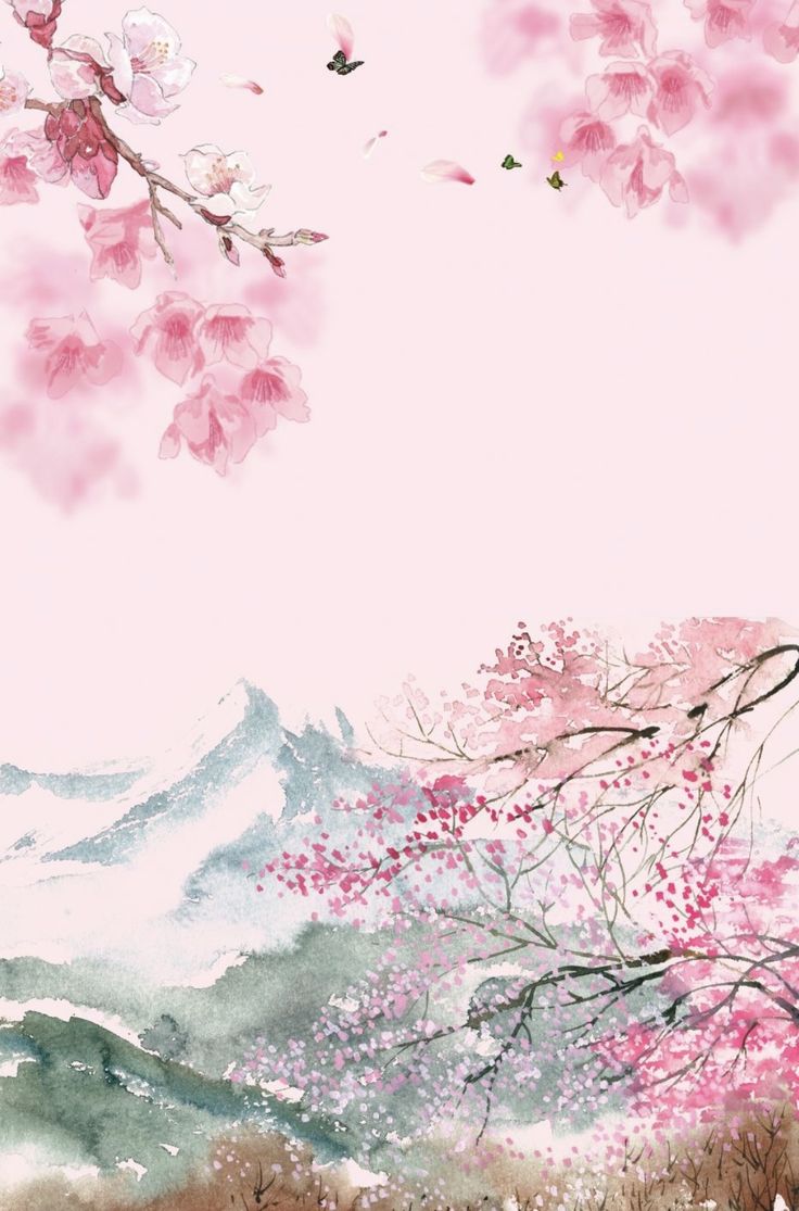 HAPPY DAYS. Cherry blossom painting, Cherry blossom wallpaper, Cherry blossom art