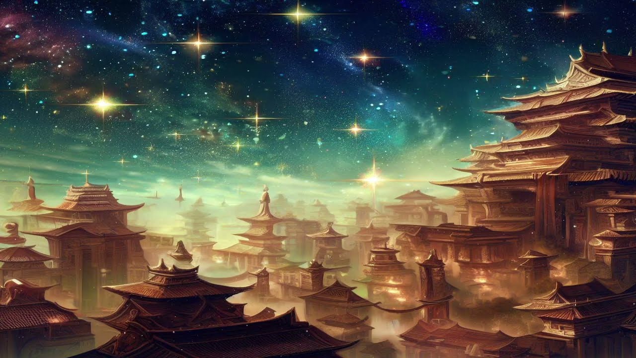 Fantasy Ancient China Ambience Gufeng Chill City 2 ( AI Screensaver Live Wallpaper )