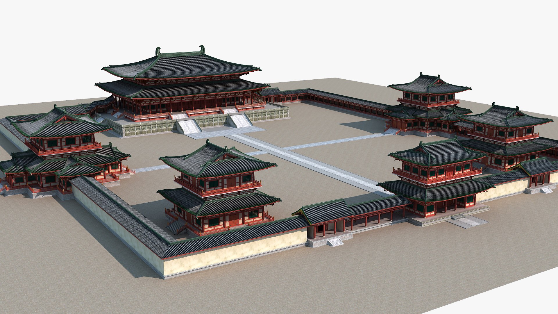 3D Chinese Ancient Palace 1 model