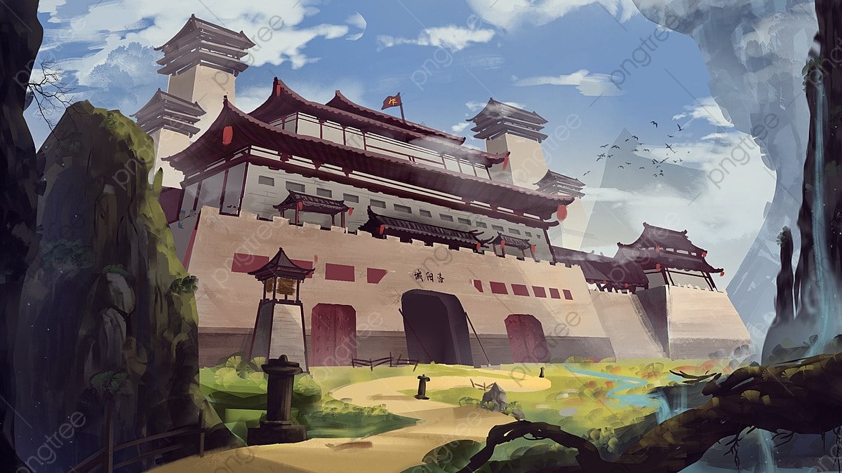 Original Hand Painted Architectural Cg Scene Illustration Of Ancient Chinese Wind City, Building, Ancient Architecture, Chinese Style Illustration Background And Wallpaper For Free Download