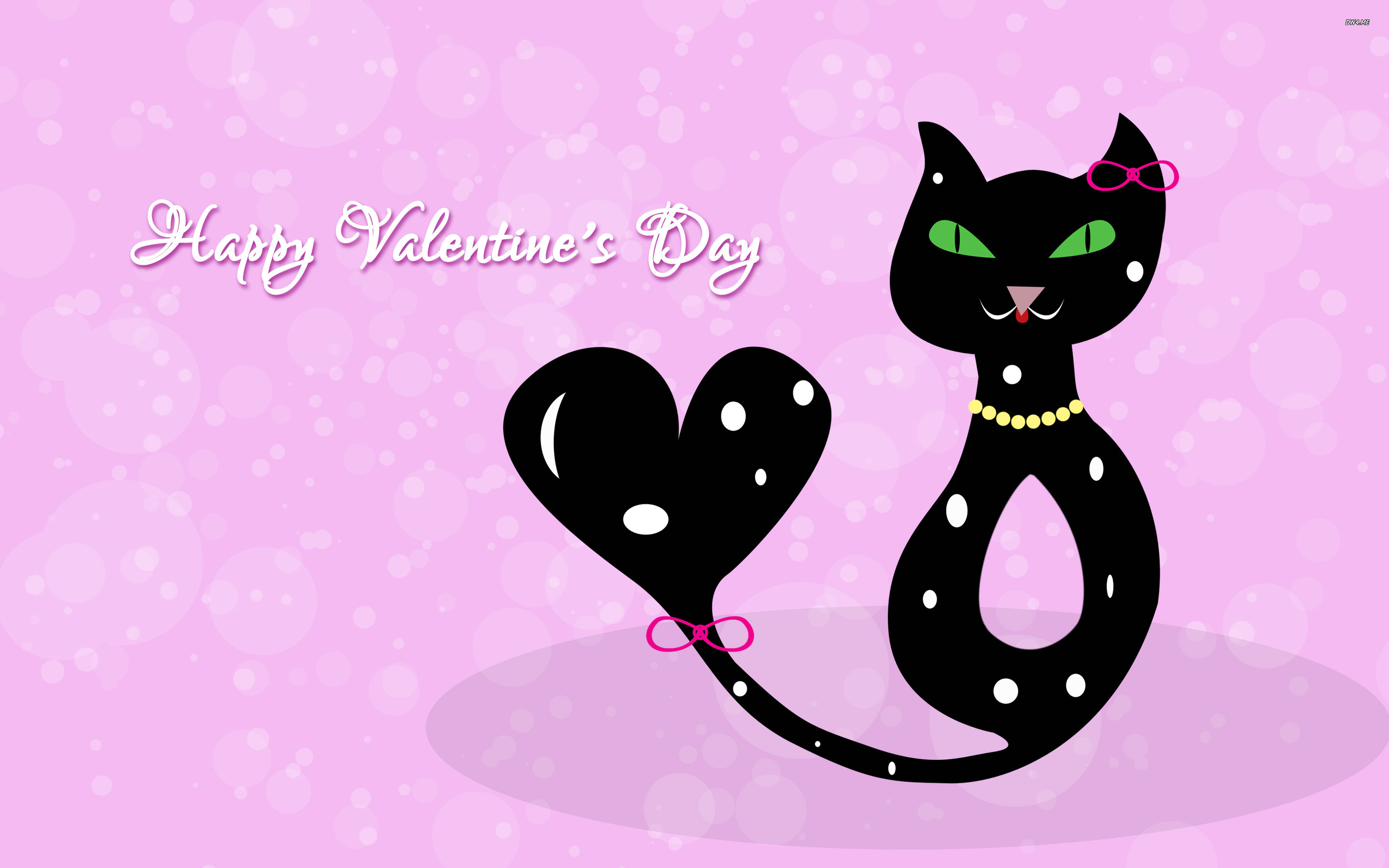 Wallpaper Kitten, Black Cat, Whiskers, Valentines Day, Cat, Background Free Image