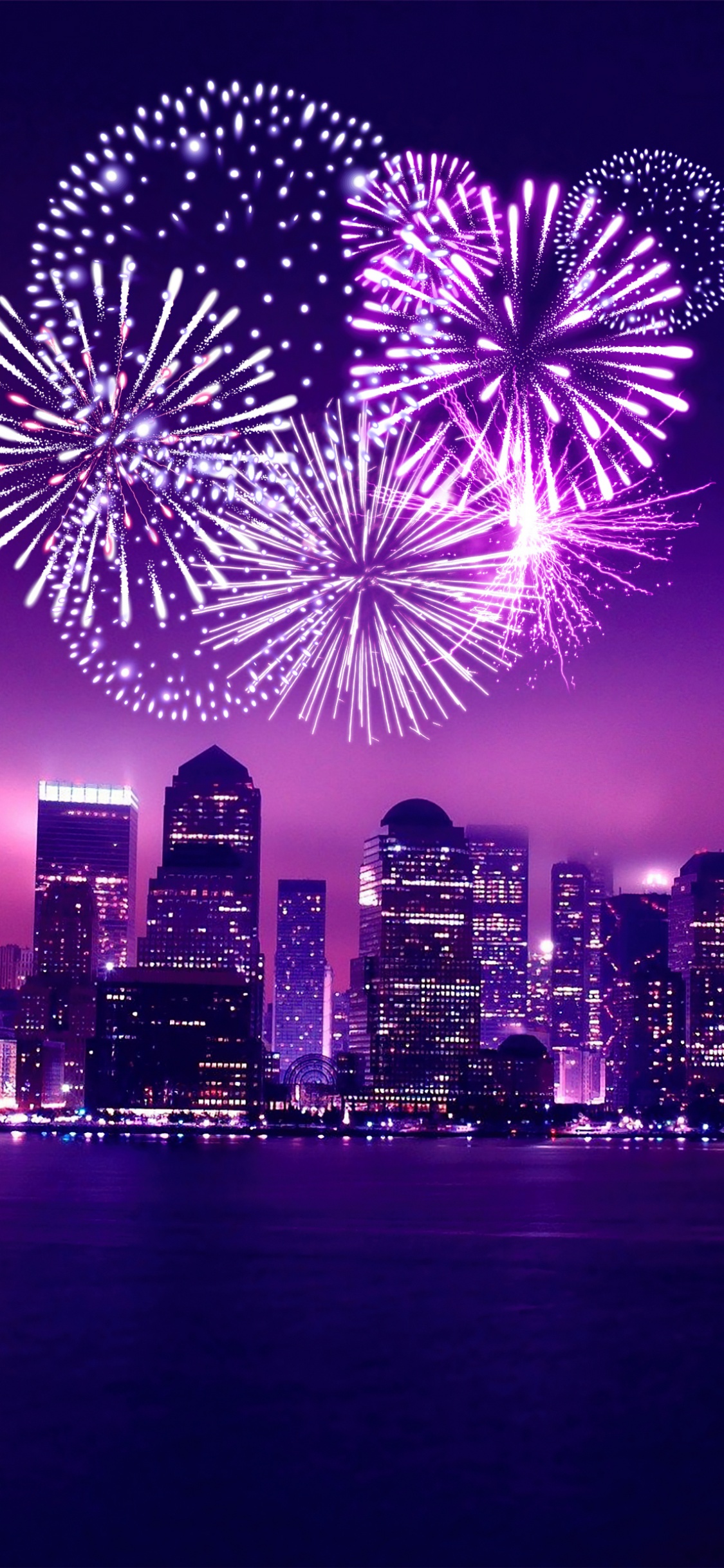 Chicago Wallpaper 4K, New Year celebrations, Aesthetic