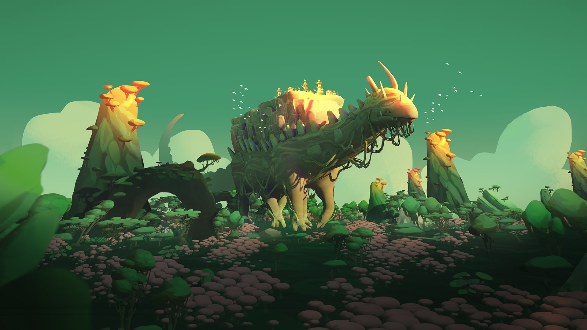 The Wandering Village. Build a City on Top of a Giant Creature!