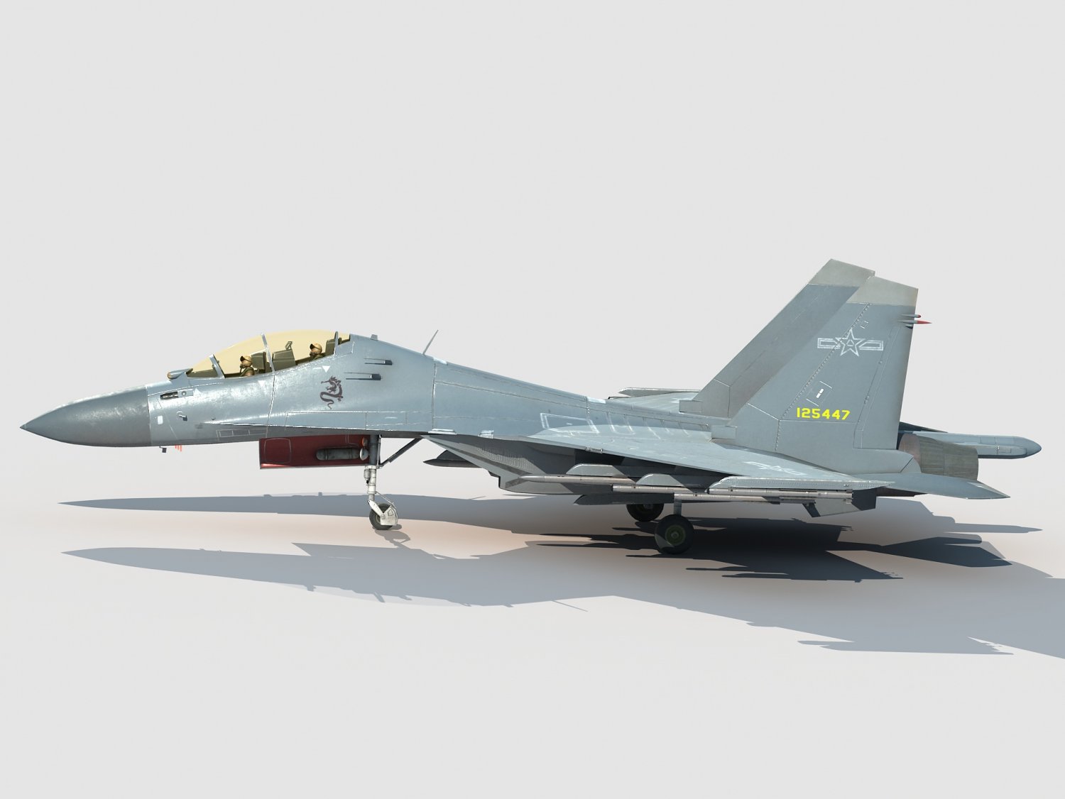 Shengyang J 16 A 3D Model In Fighter 3DExport