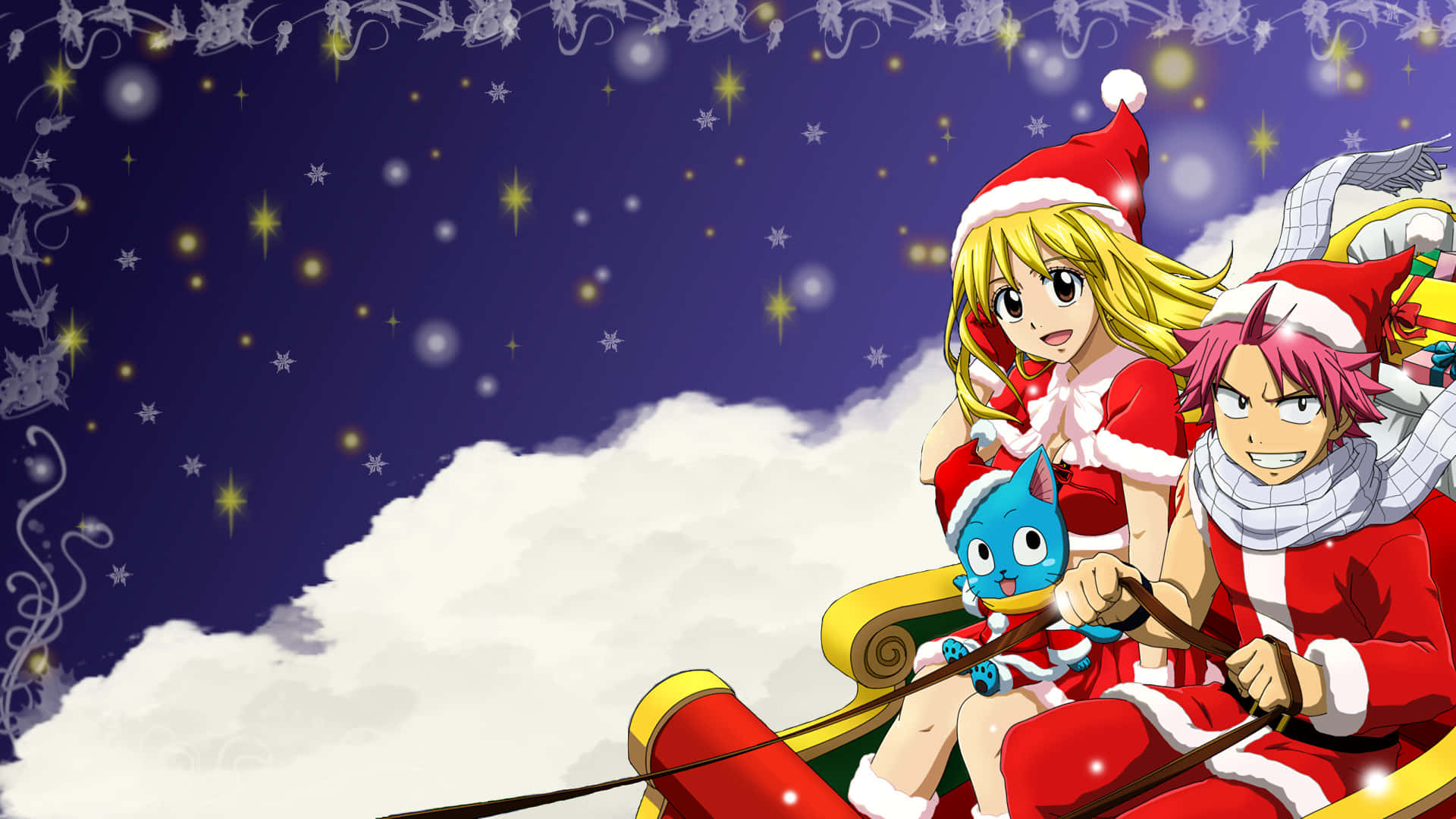 Download Christmas Anime Pfp Of Fairy Tail Wallpaper