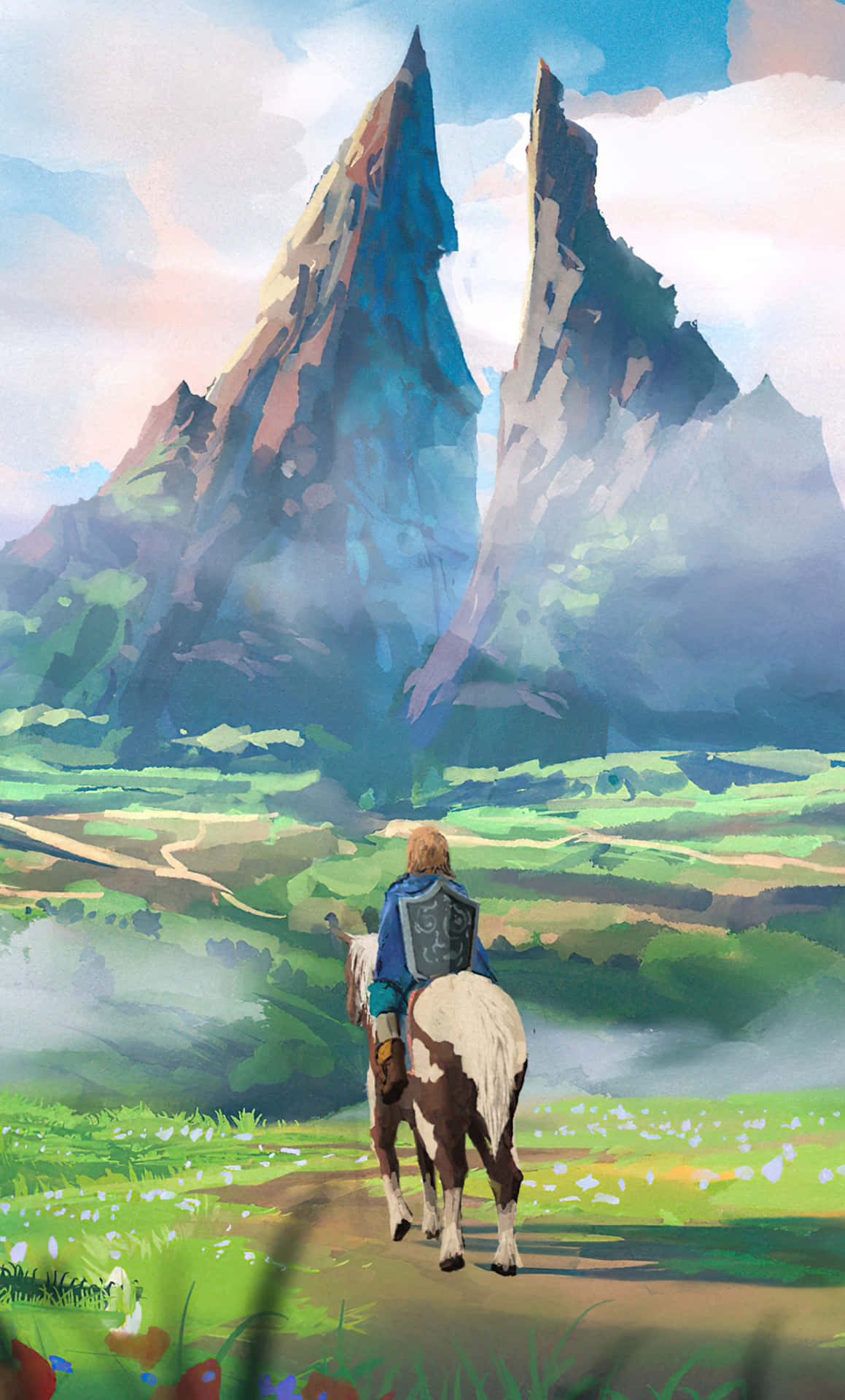 Download An adventure of a lifetime awaits players of The Legend Of Zelda on the iPhone Wallpaper
