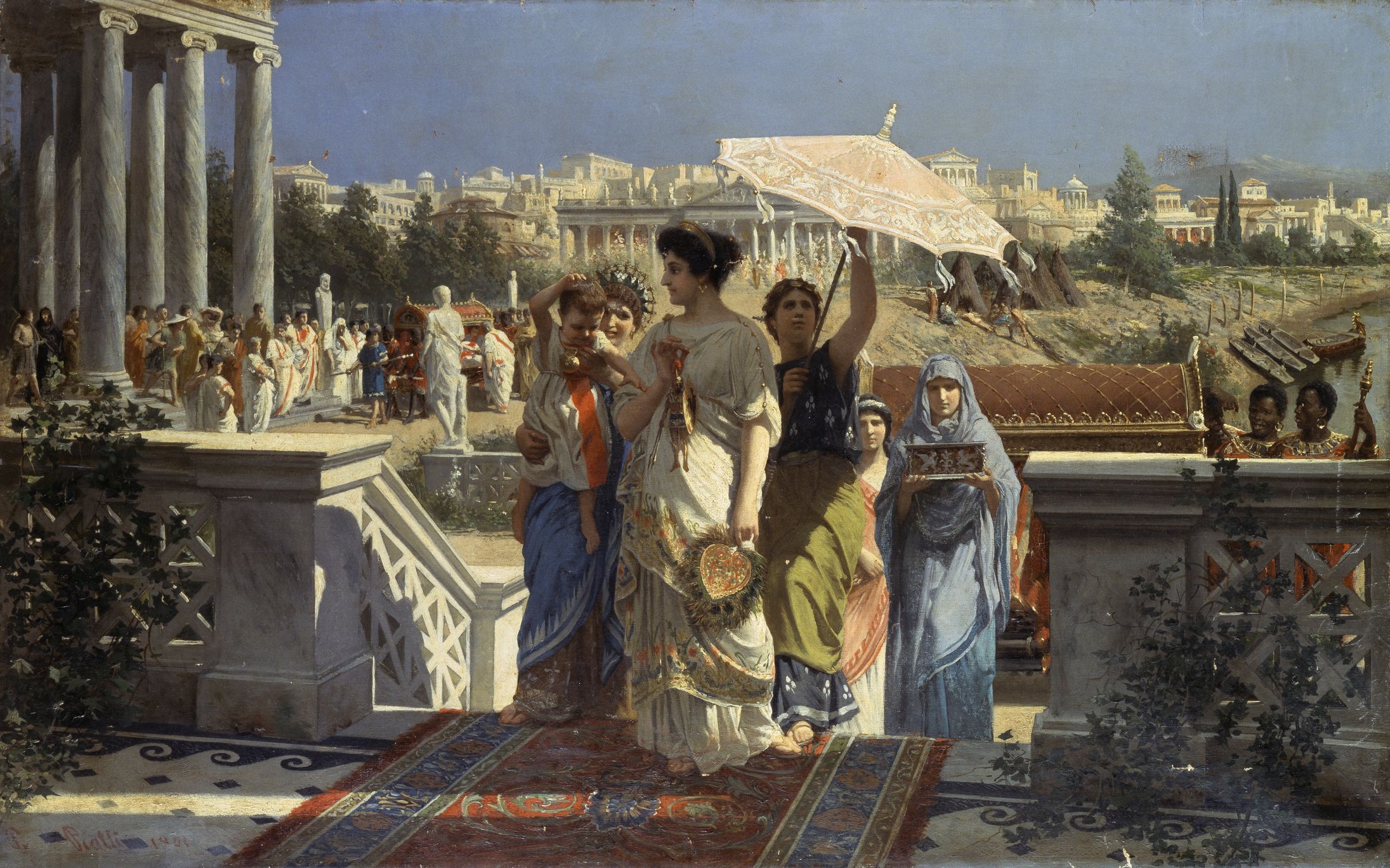 Scene of ancient rome art paint