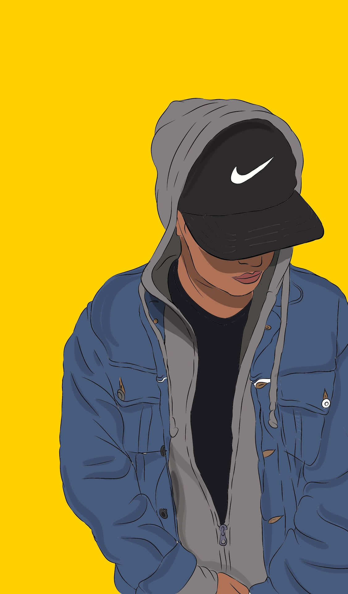 Download Dope Boy In Nike Cap Wallpaper