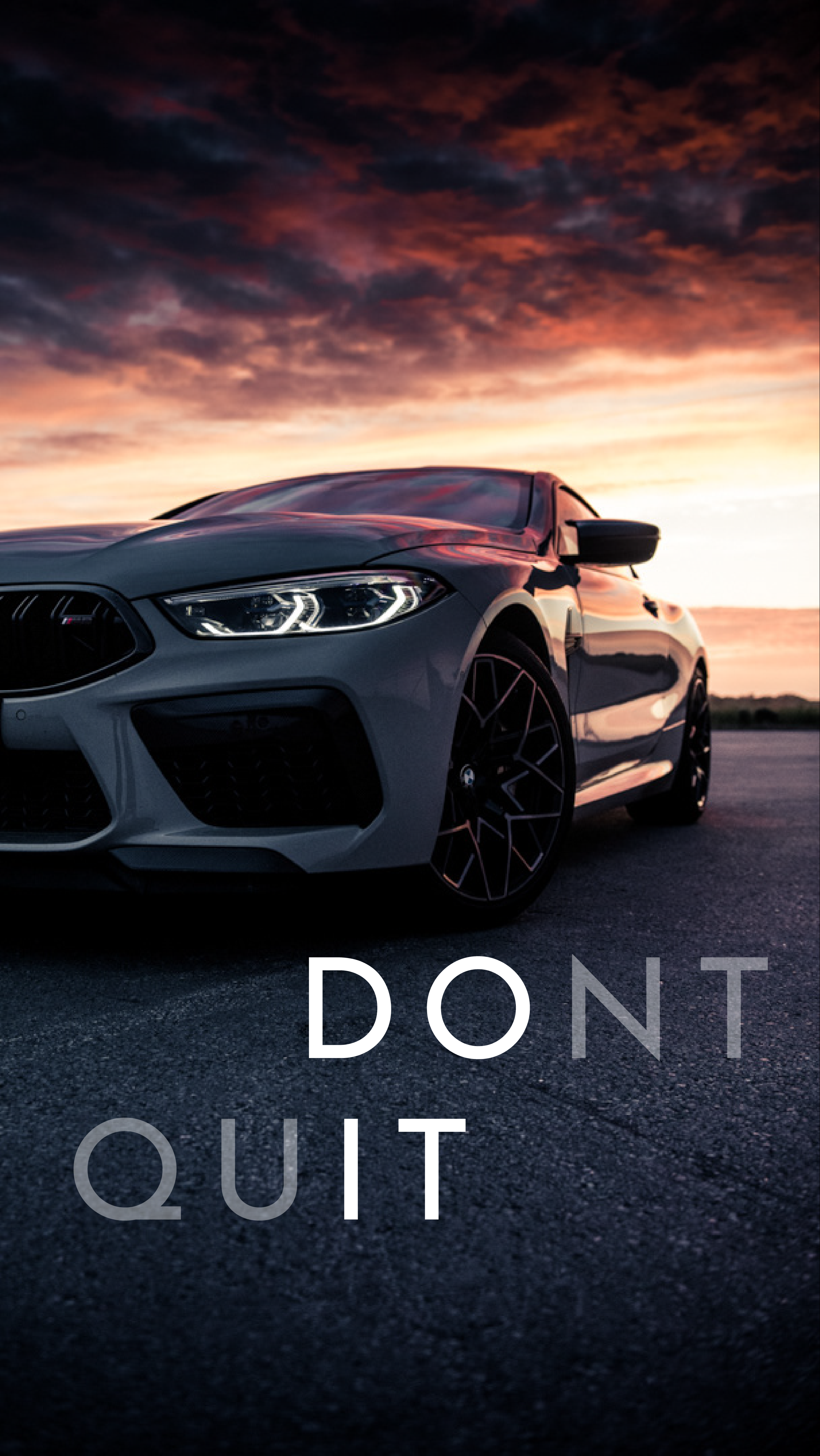 Motivational Wallpaper with car background #BMW #car #motivation #wallpaper #dontquit. Carros de luxo, Carros de corrida, Carros esportivos populares