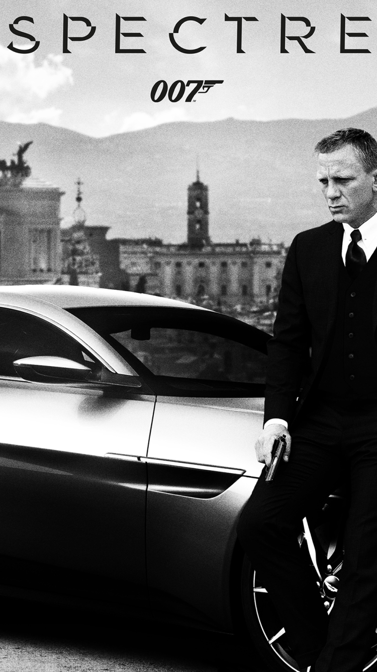 Mobile wallpaper: James Bond, Daniel Craig, Movie, Spectre, Spectre (Movie), Aston Martin Db10, 1106453 download the picture for free