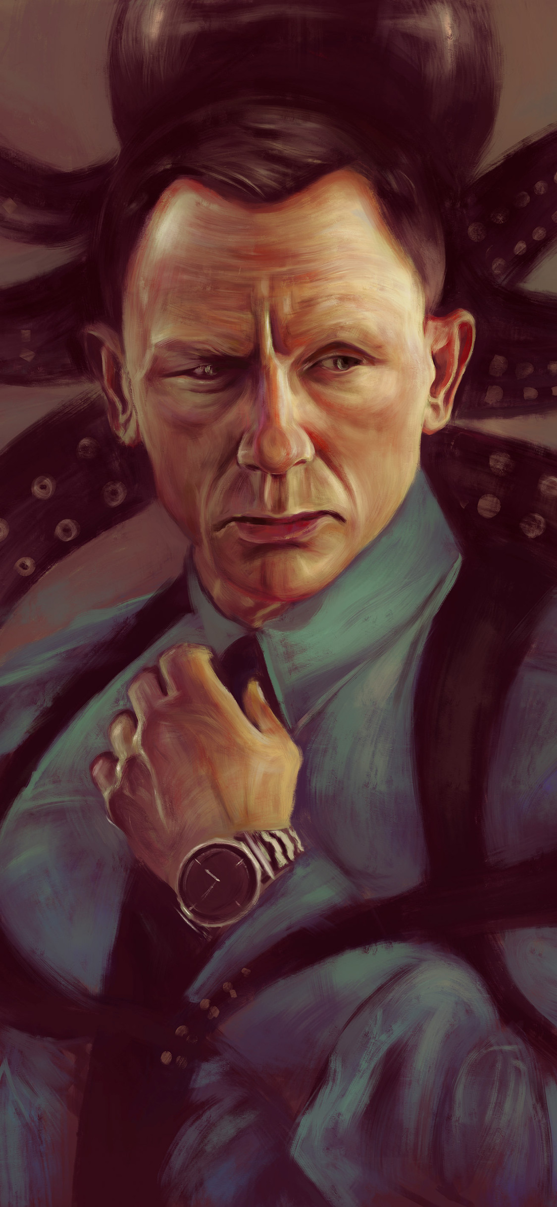 Daniel Craig James Bond Fan Art iPhone XS, iPhone 10, iPhone X HD 4k Wallpaper, Image, Background, Photo and Picture