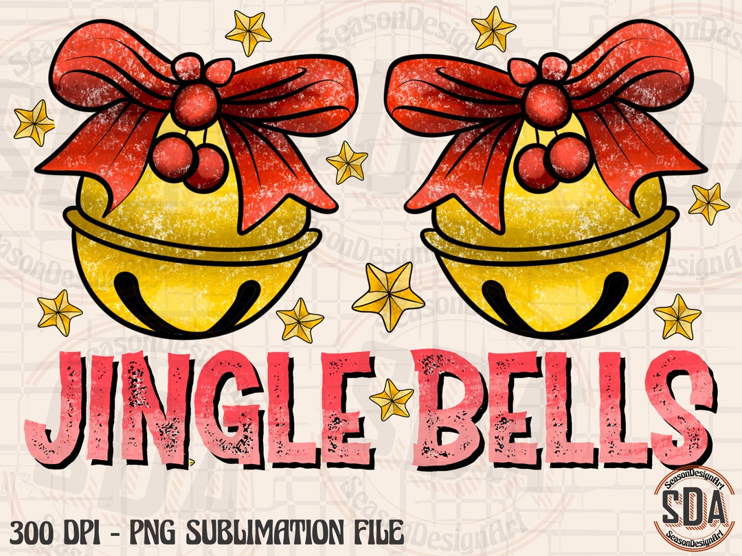 Jingle Bells Png, Christmas Jingle Png, Sublimation Design, Bell Png, Ornamental Png, Christmas Vibes, Christmas, digital Download