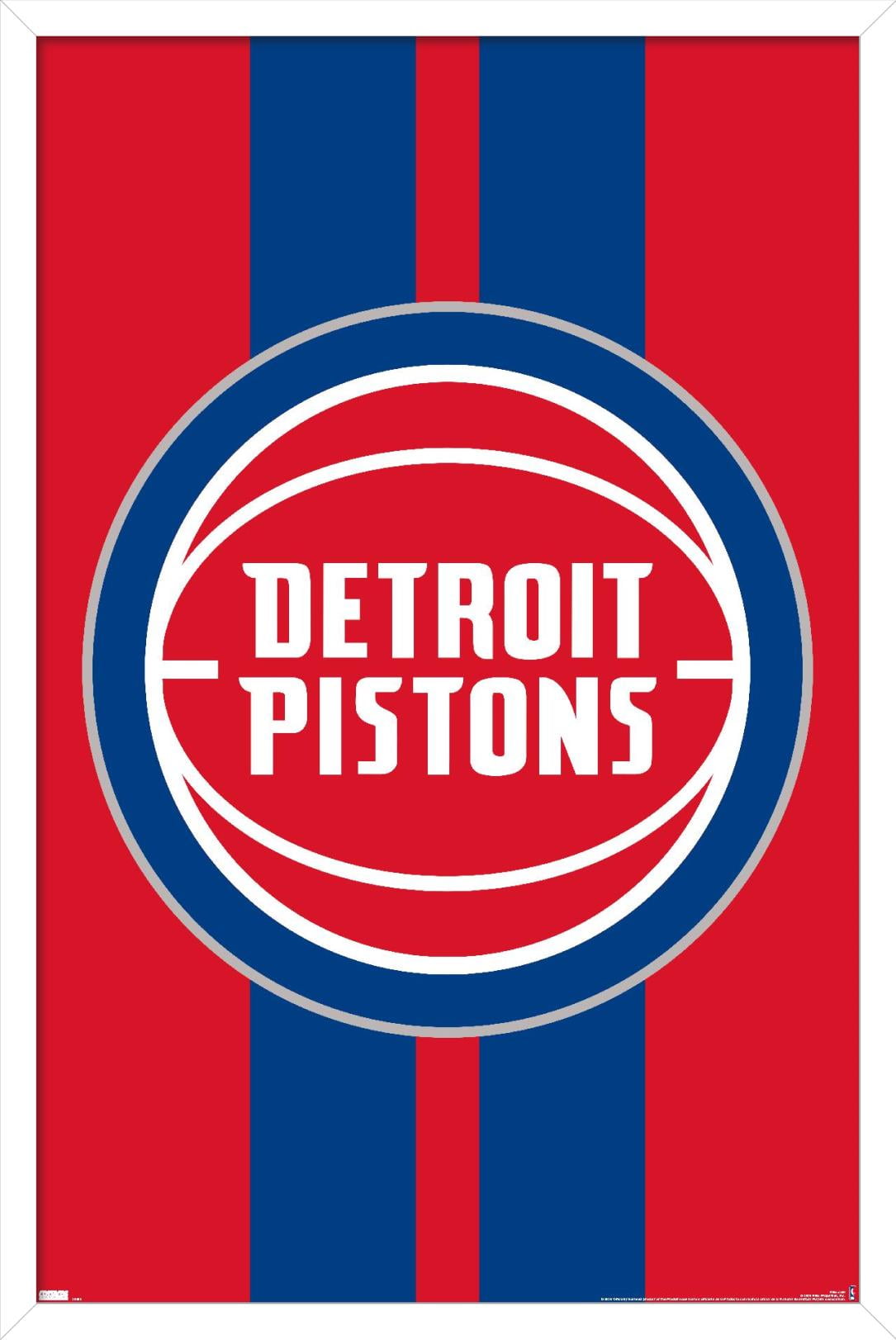 NBA Detroit Pistons 20 Wall Poster, 14.725 x 22. Framed