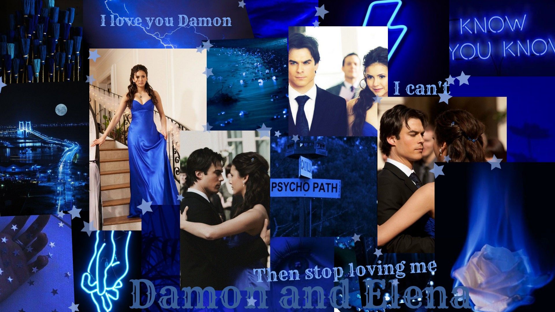 The Vampire Diaries-Delena-Damon And Elena- Laptop Wallpaper- Laptop wallpaper, Vampire diaries, Delena