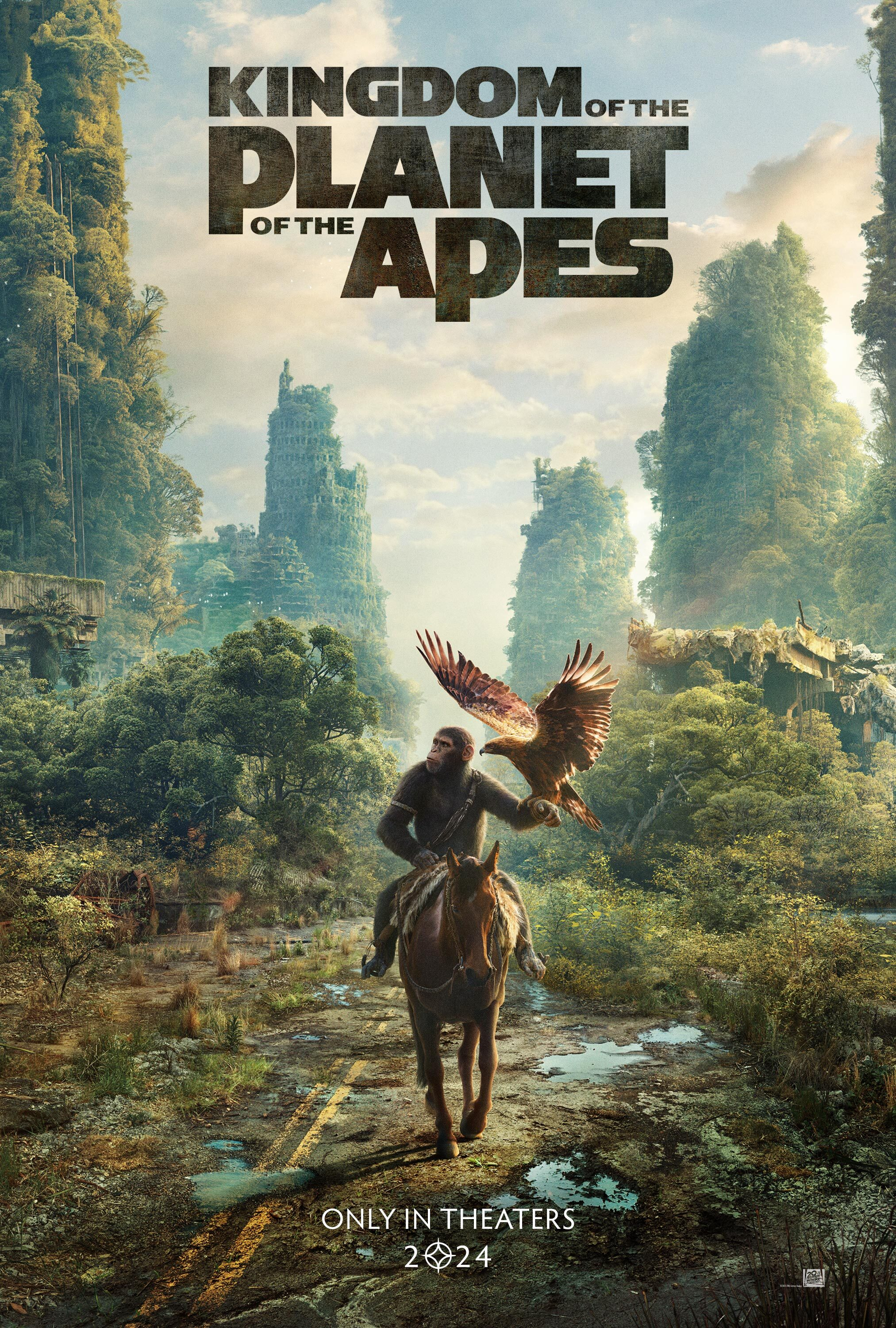 Kingdom of the Planet of the Apes Key Art Phone Wallpaper