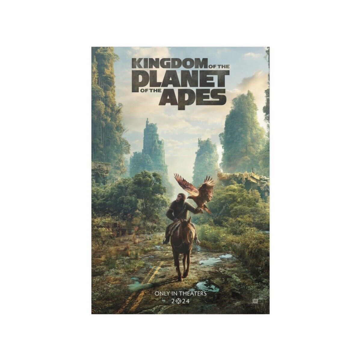 Kingdom of the Planet of the Apes 2024 Movie HQ Satin Paper Poster