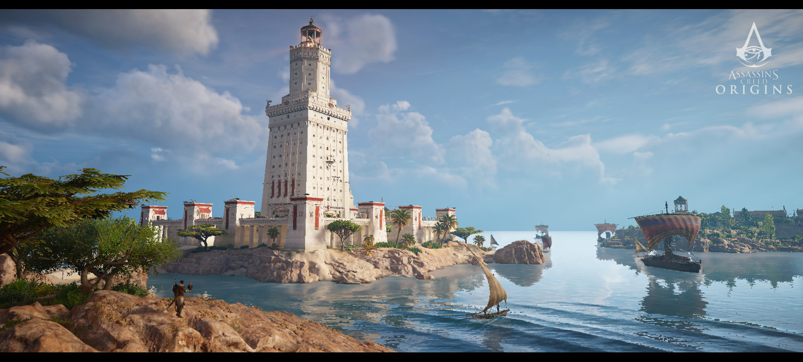 AC: Landmarks's get a little history about #AssassinsCreedOrigins' Egypt Landmark: THE LIGHTHOUSE OF ALEXANDRIA! The lighthouse was on the Island of Pharos outside the harbors of Alexandria. I will