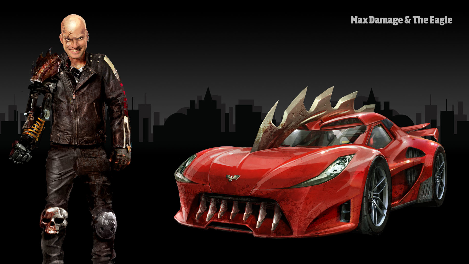 Download wallpaper The game, People, Car, Carmageddon Reincarnation, Max Damage, The Game, The Eagle, section games in resolution 1920x1080