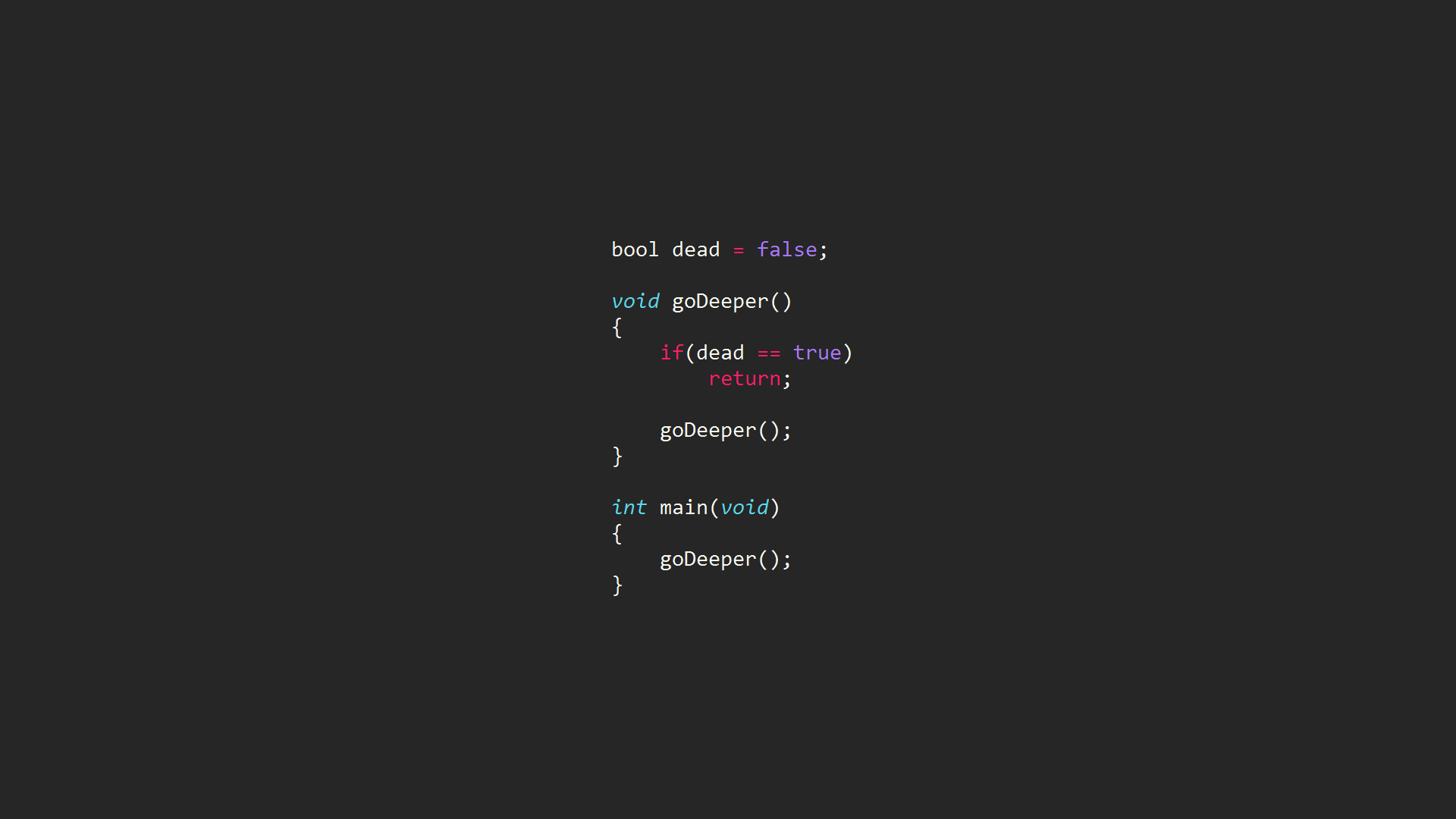 code, syntax highlighting, programming, Inception, programming language, computer (1920x1080px) on Wallls.com
