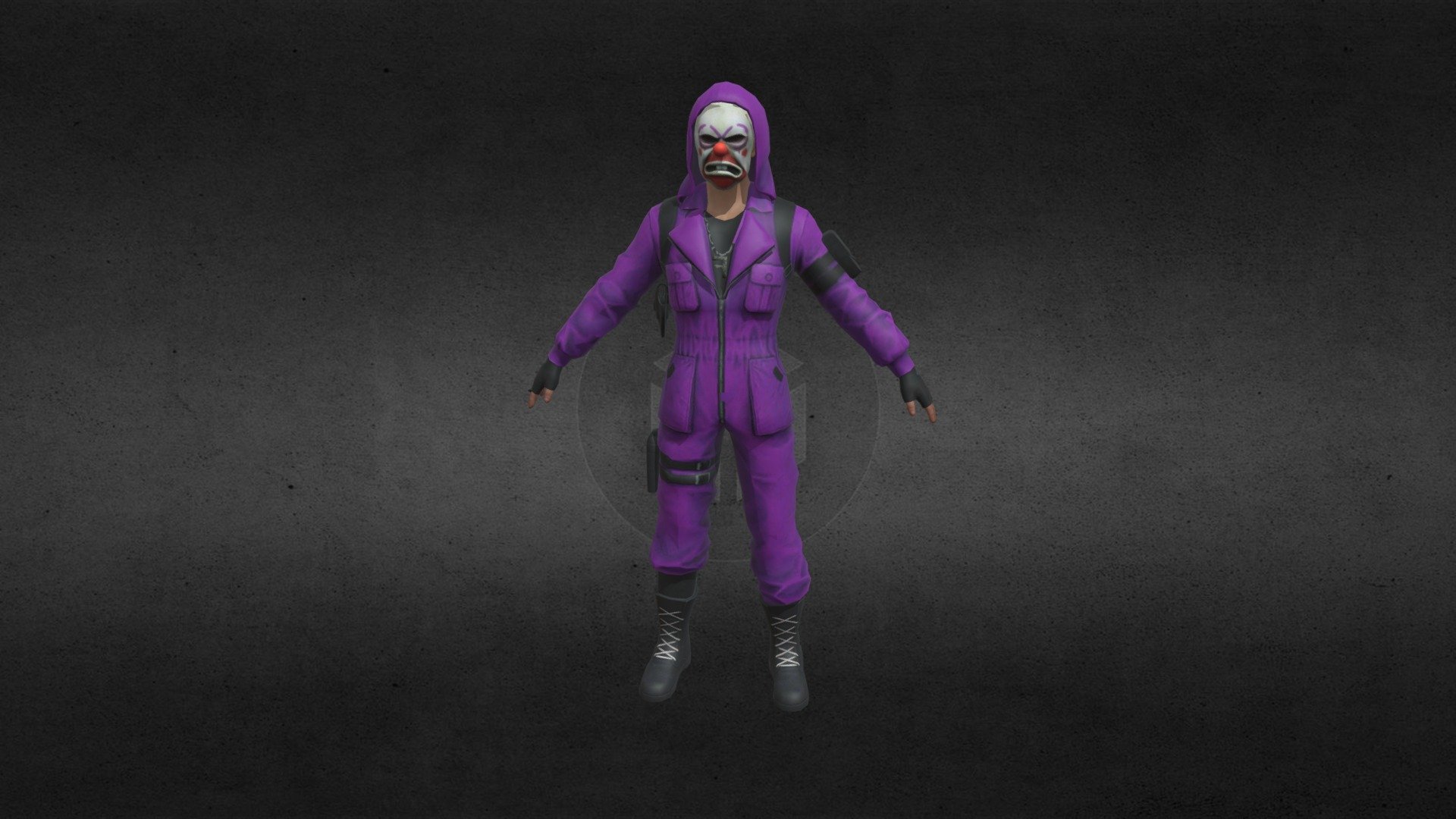 freefire purple criminal 3D model by pace gaming Free 3D model by PACE GAMING FF [1bbfc30]