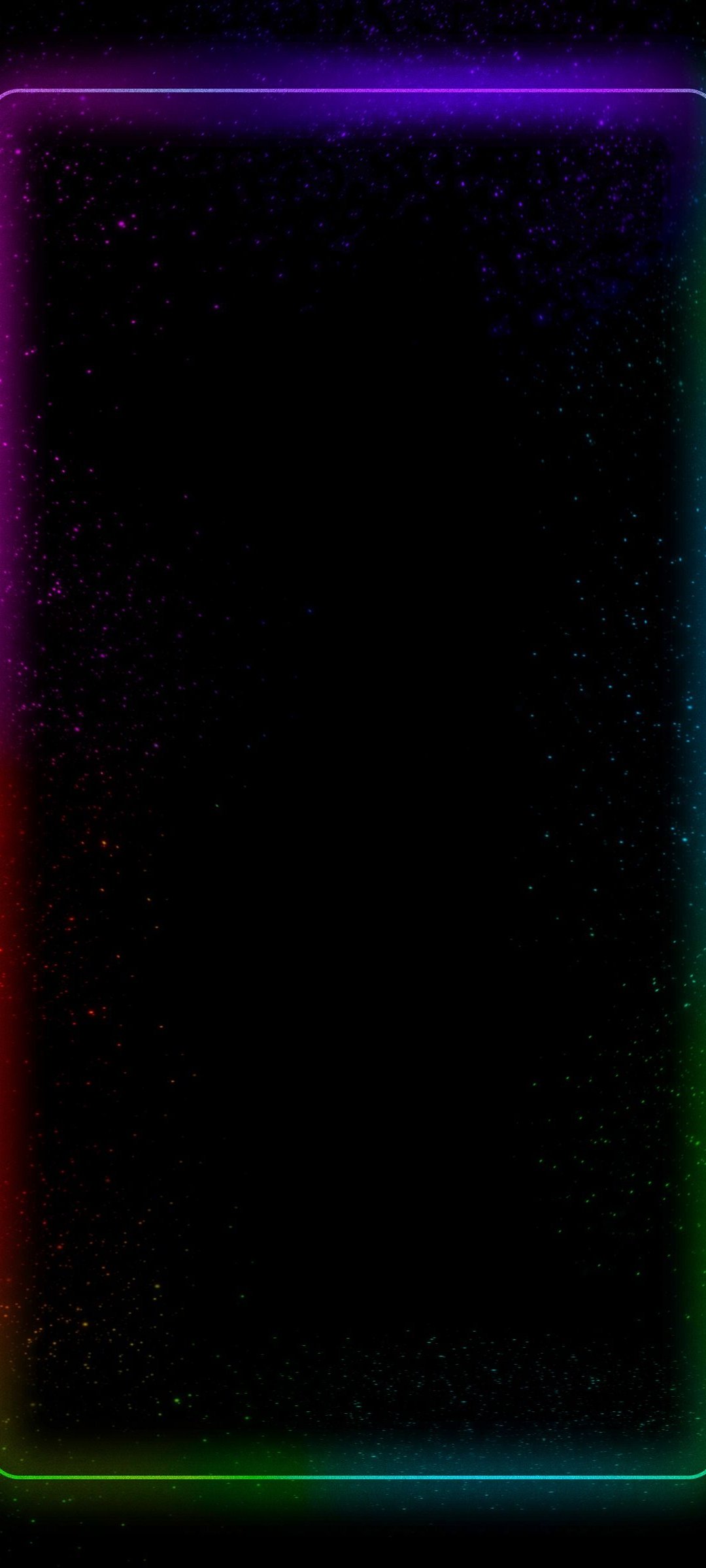 Border Neon Amoled Black Wallpaper