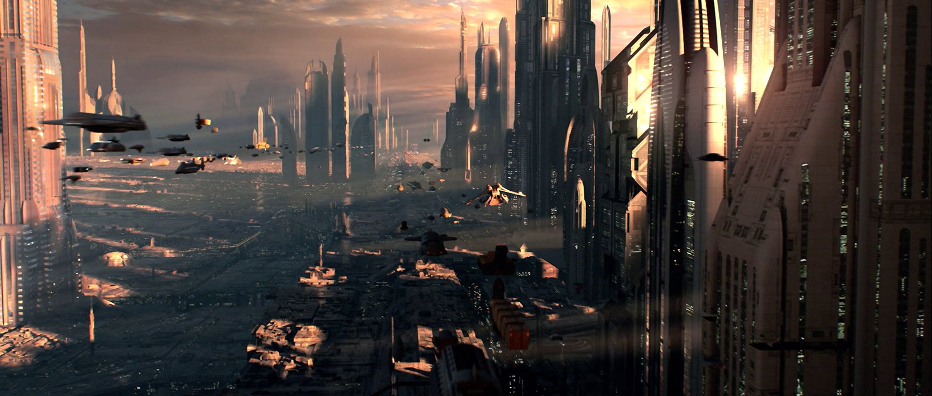 Star Wars #Coruscant #futuristic P #wallpaper #hdwallpaper #desktop. Futuristic city, Star wars wallpaper, Star wars
