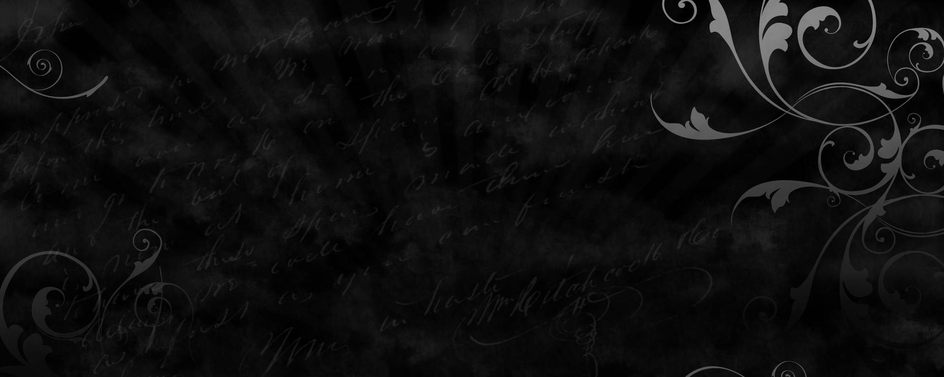 Download Plain Black Colour With Cursive Writing Wallpaper