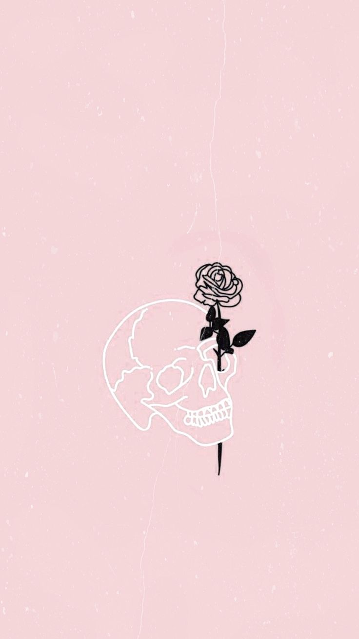 Phone Wallpaper. Pink skeleton aesthetic wallpaper, Art wallpaper, iPhone wallpaper