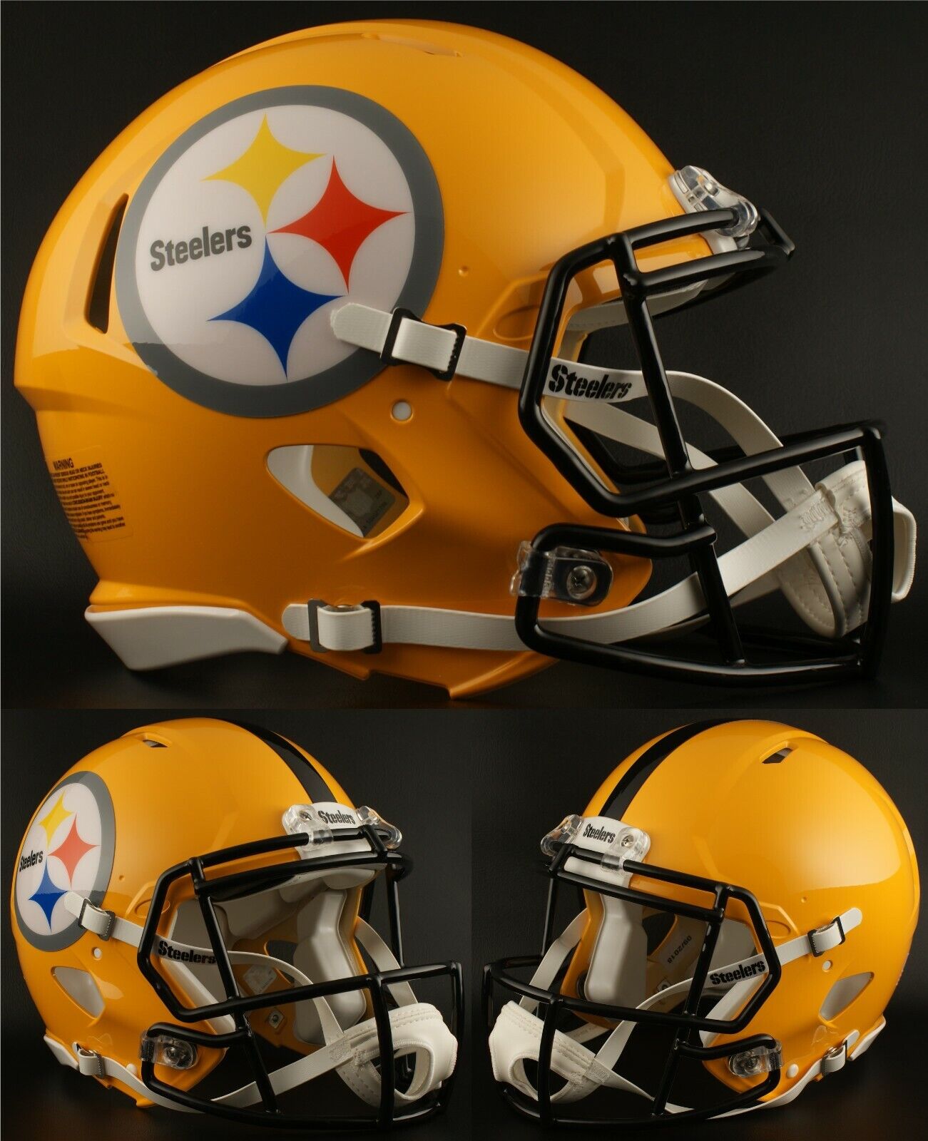 PITTSBURGH STEELERS NFL Riddell SPEED Full Size Authentic Football Helmet