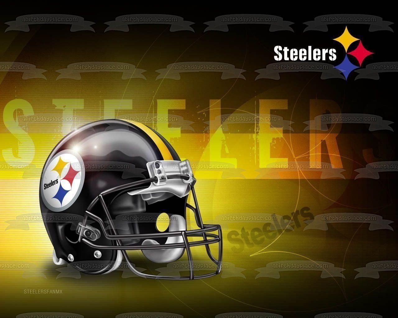 Pittsburgh Steelers Logo Helmet NFL Edible Cake Topper Image ABPID05162. Pittsburgh steelers logo, Pittsburgh steelers shirts, Pittsburgh steelers