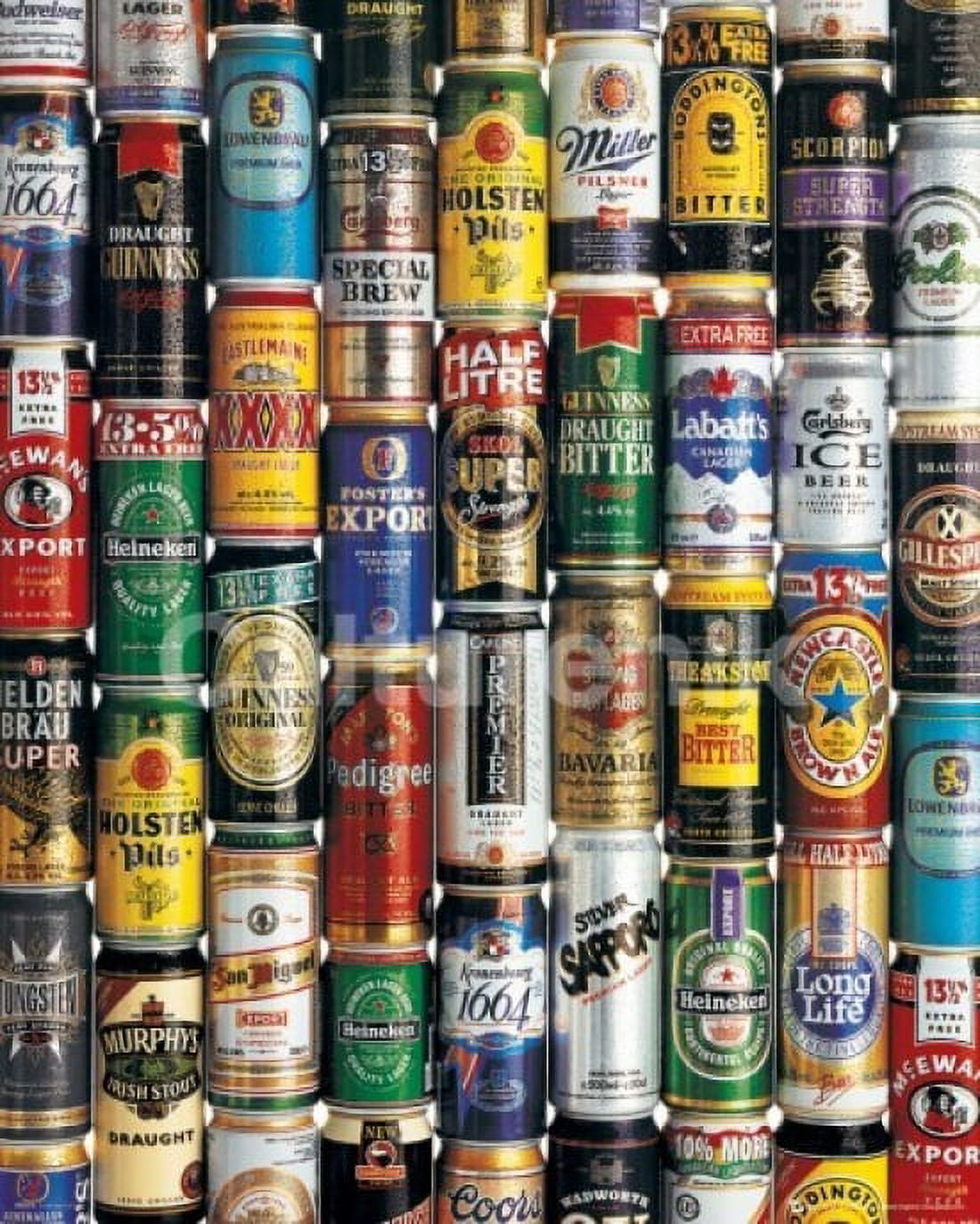 Beer Can Collage Laminated Poster (20 X 16)