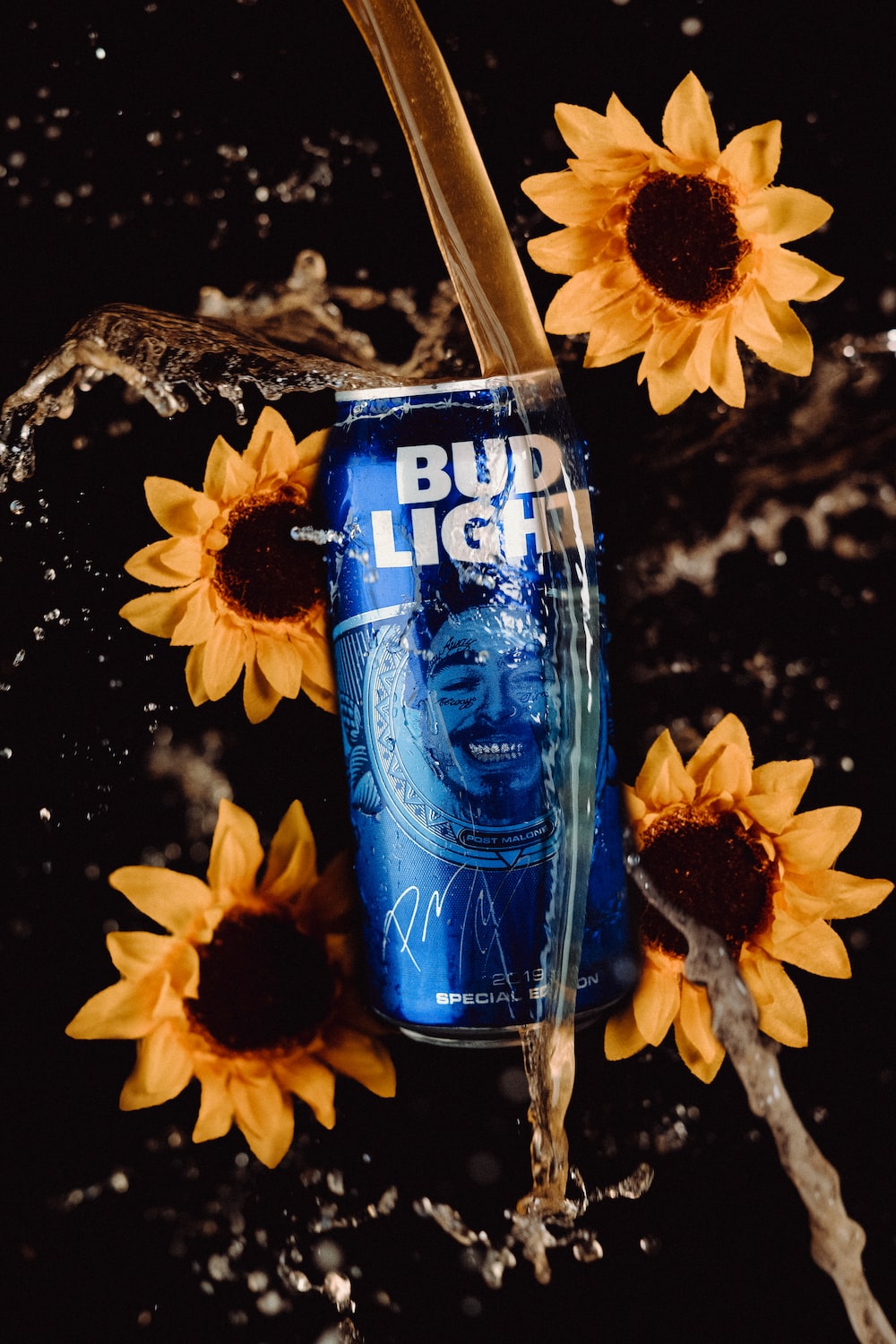 Bud Light beer can photo