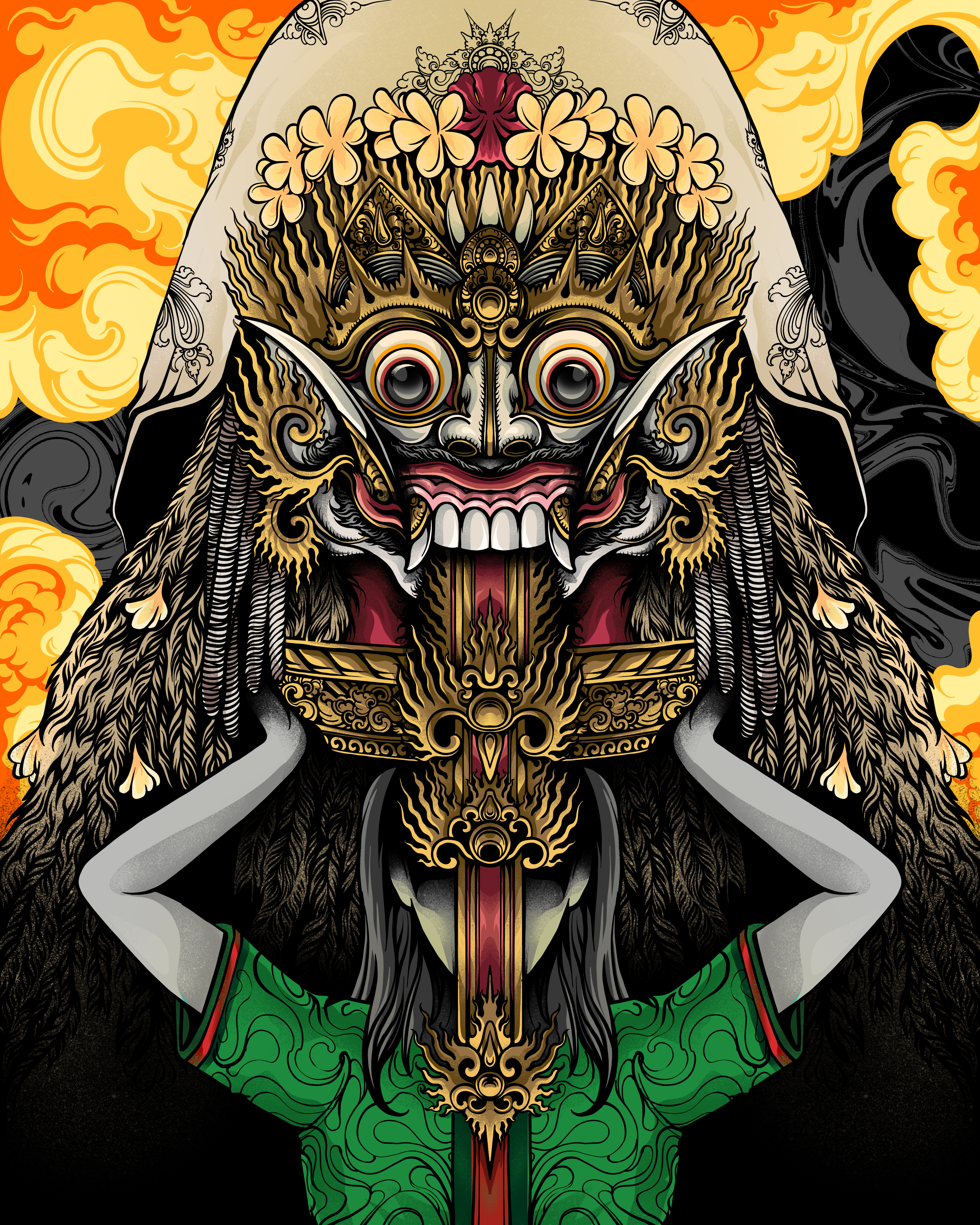 Rangda (The Black Mother Goddess of Destruction)