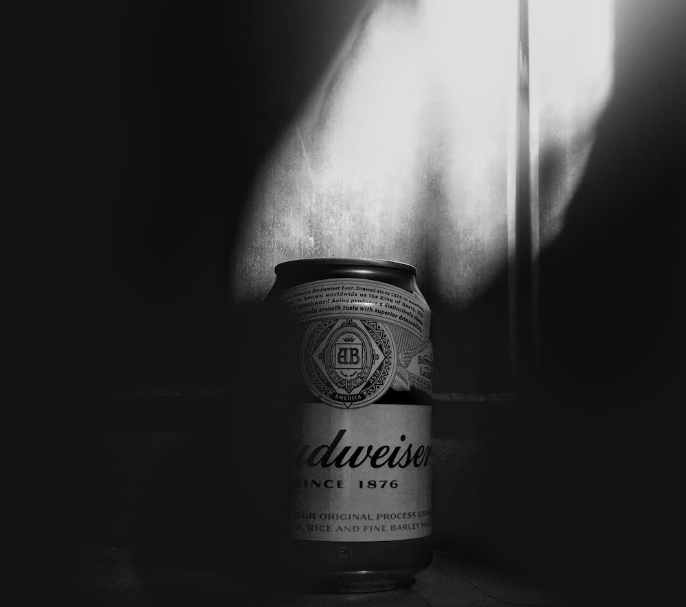 Budweiser beer can photo