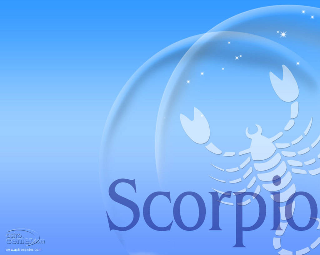 Download Scorpio Bubble Design Wallpaper